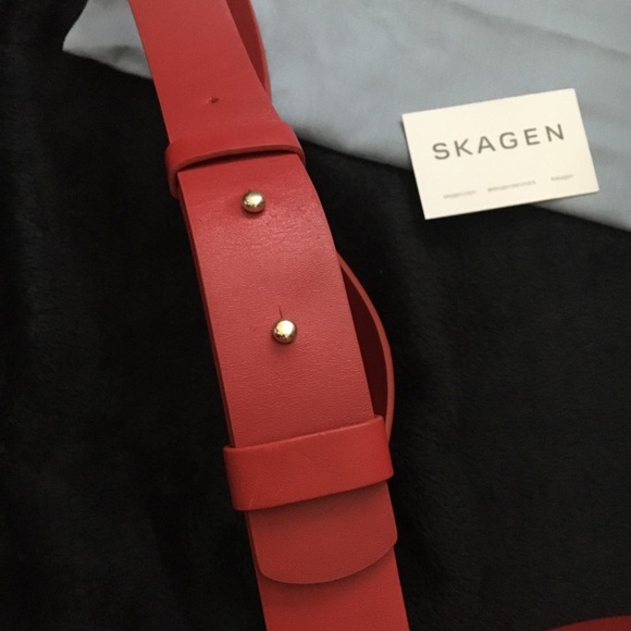 NWT Skagen Anesa Leather Crossbody Bag - Picture 5 of 11